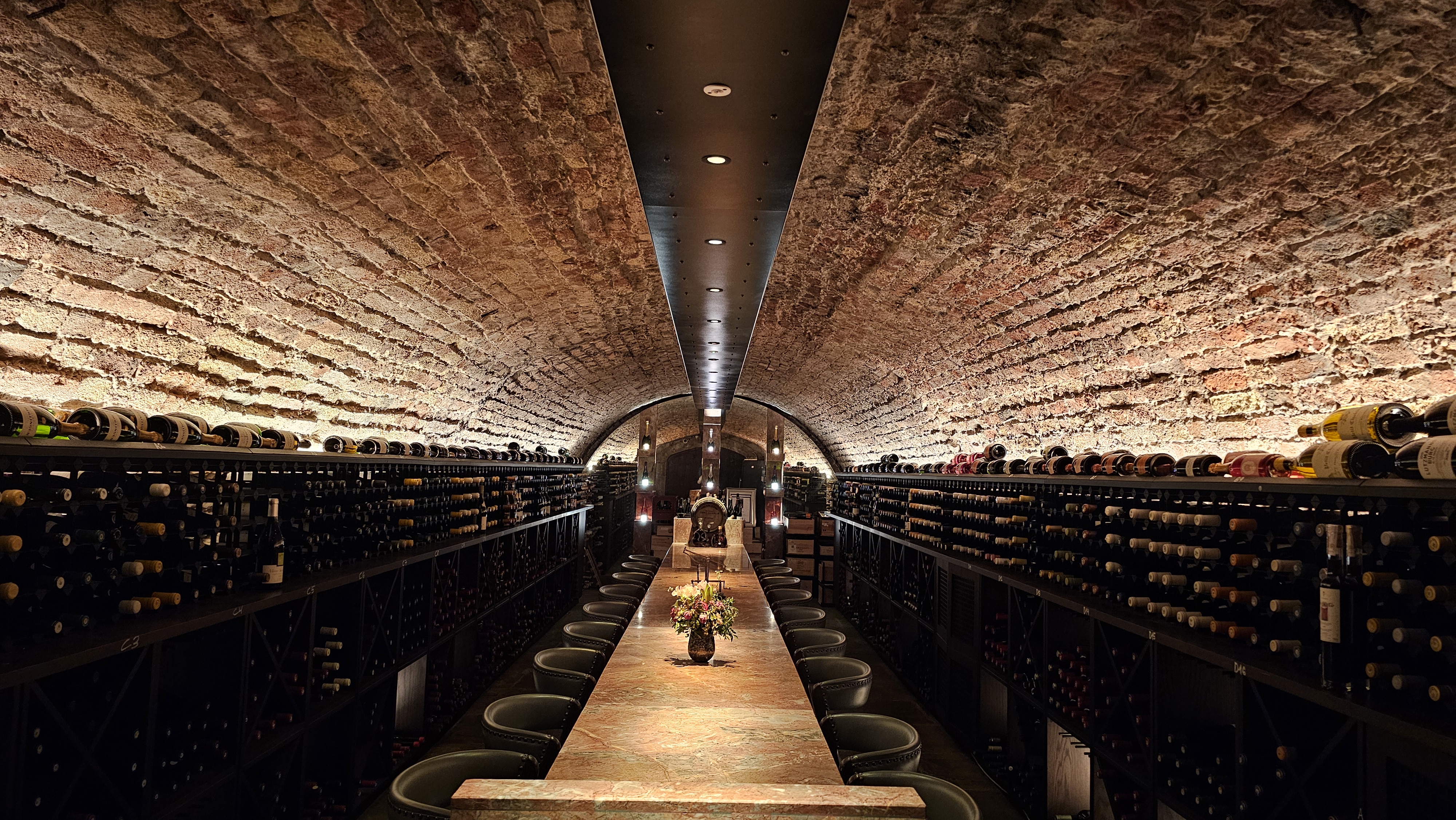 The wine cellar at Adare Manor